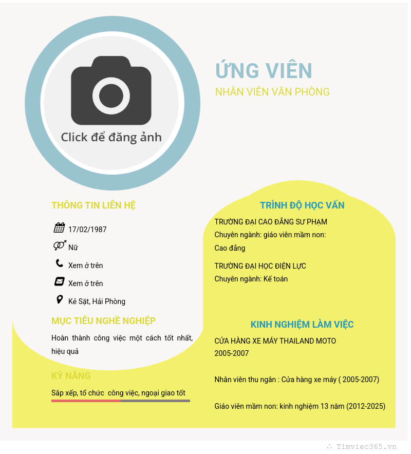 CV ứng viên