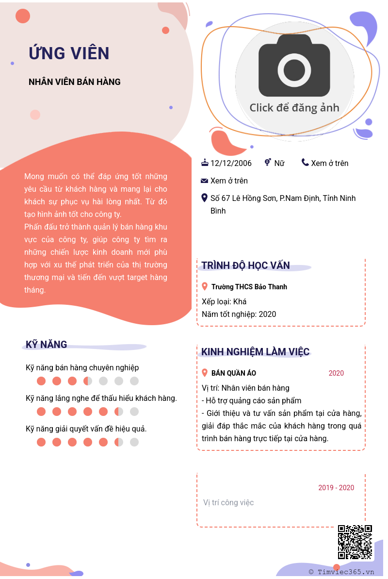 CV ứng viên