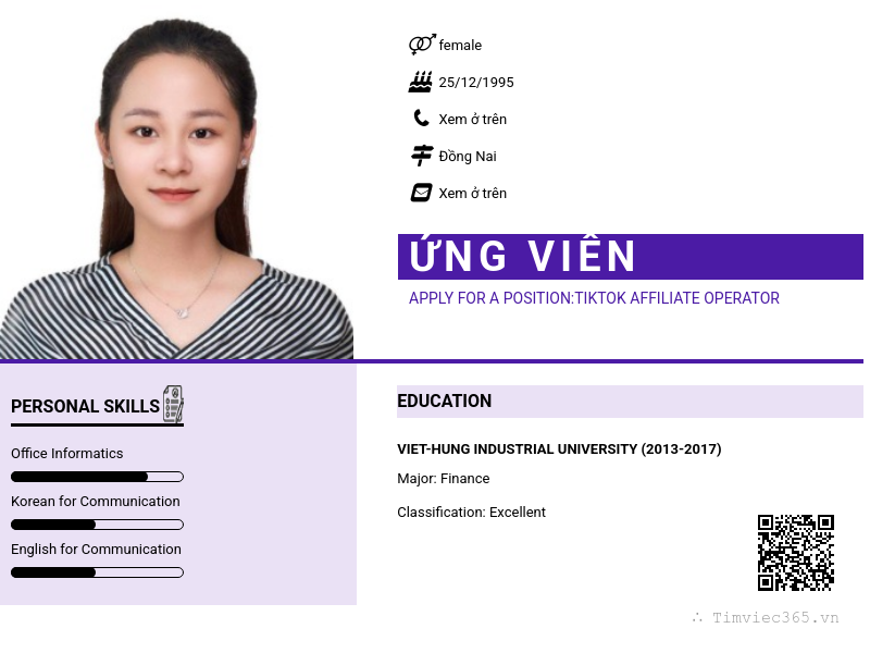 CV ứng viên