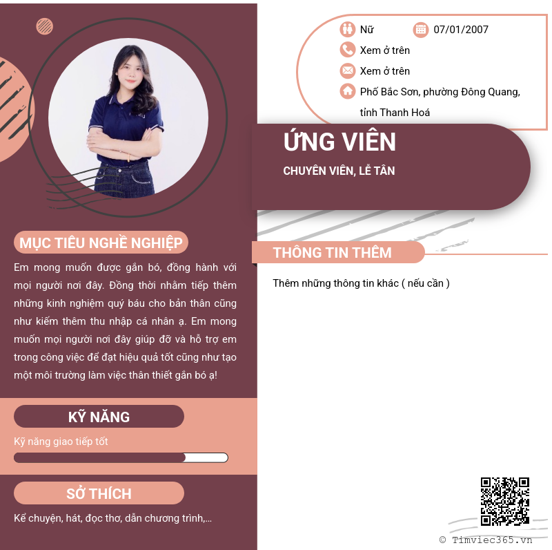 CV ứng viên