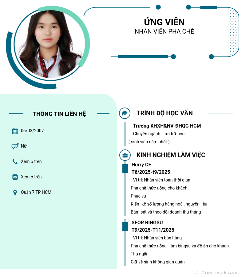 CV ứng viên