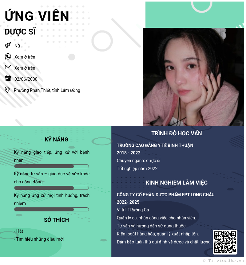 CV ứng viên