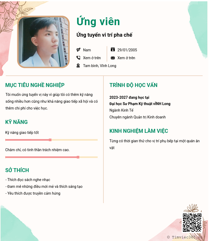 CV ứng viên