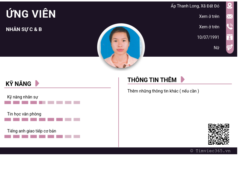 CV ứng viên