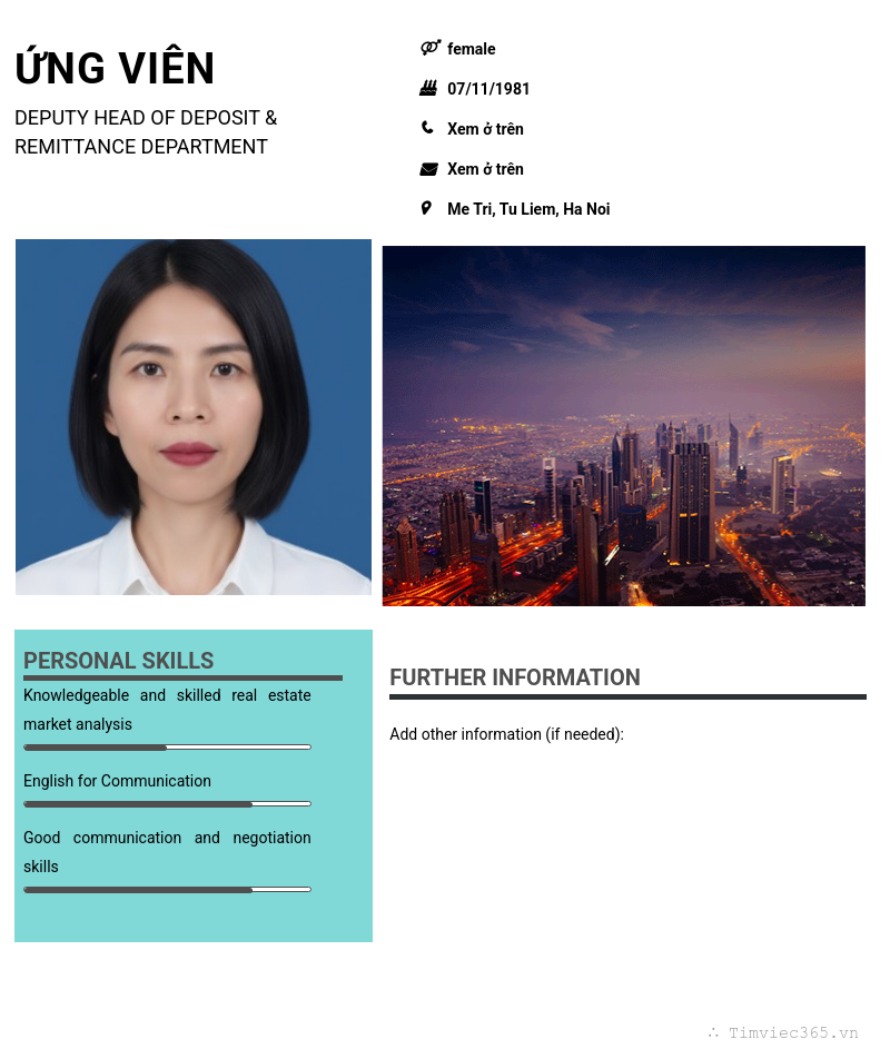 CV ứng viên