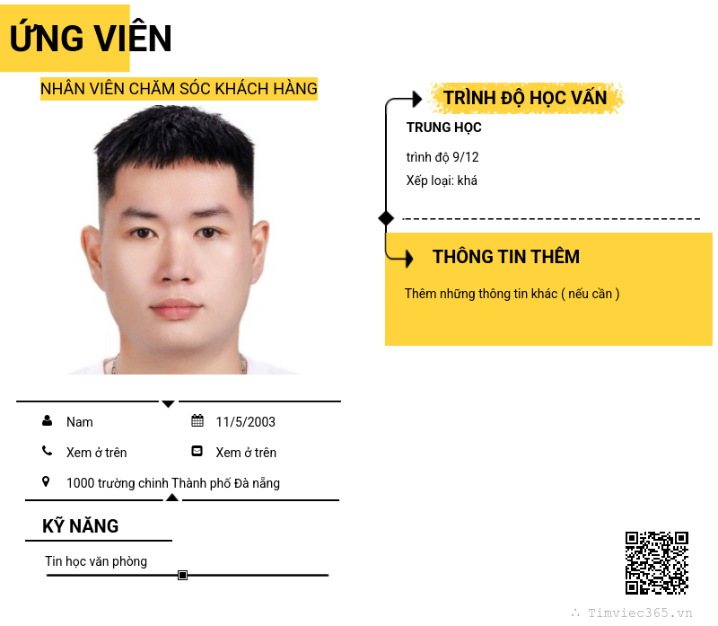 CV ứng viên