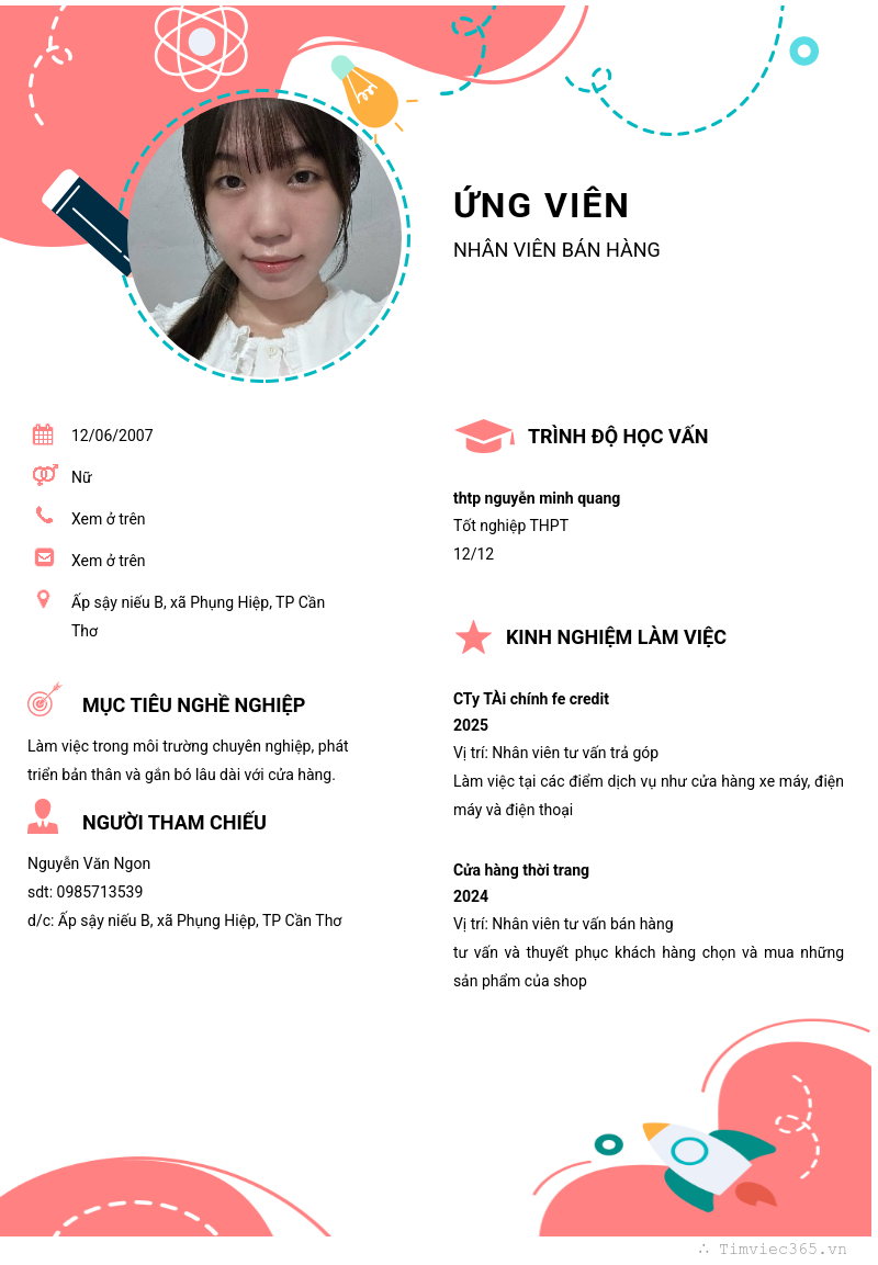 CV ứng viên