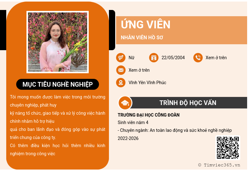 CV ứng viên