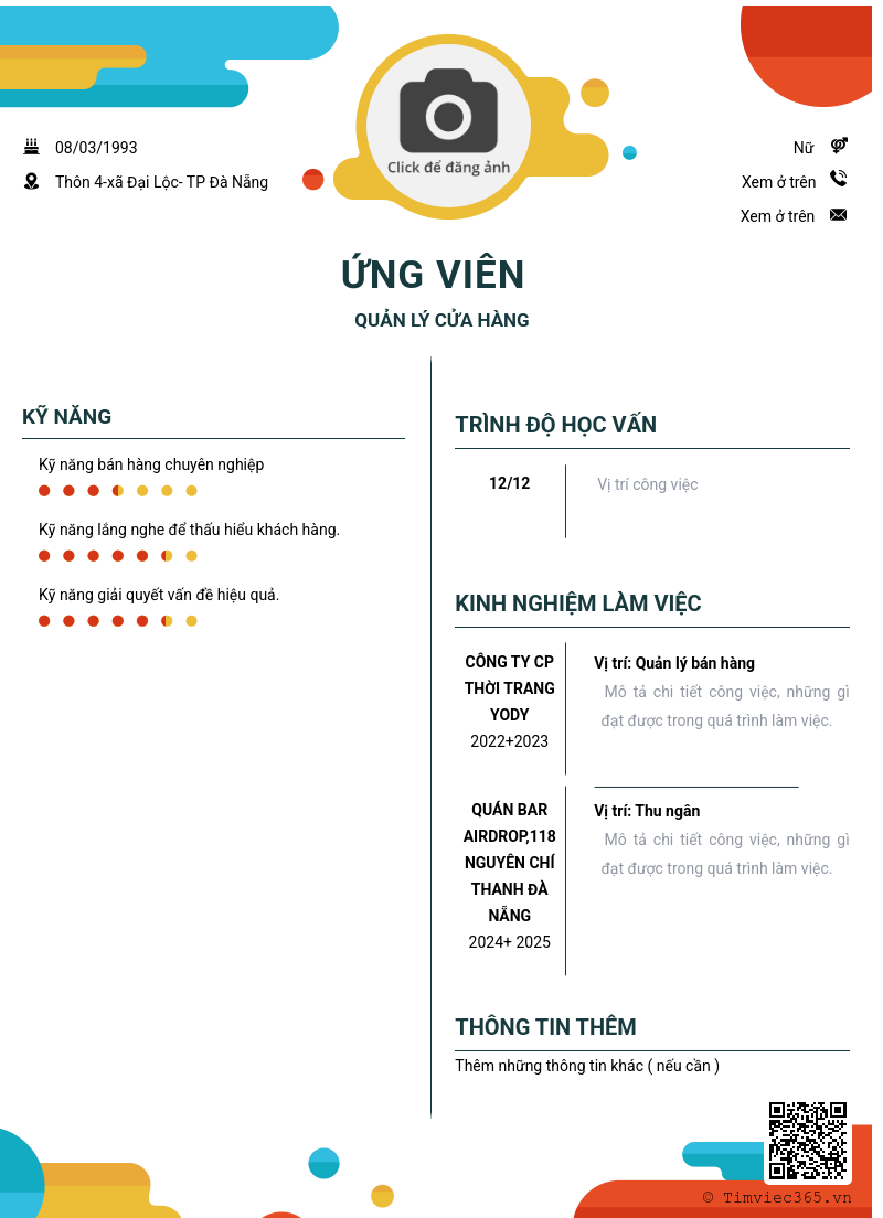 CV ứng viên