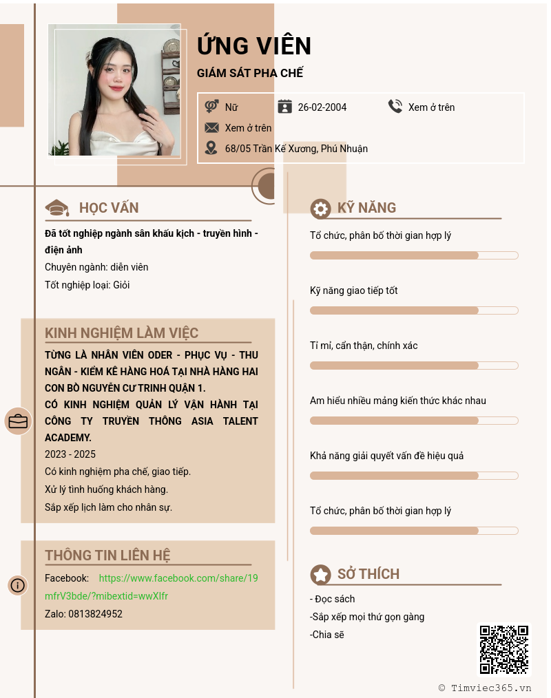 CV ứng viên