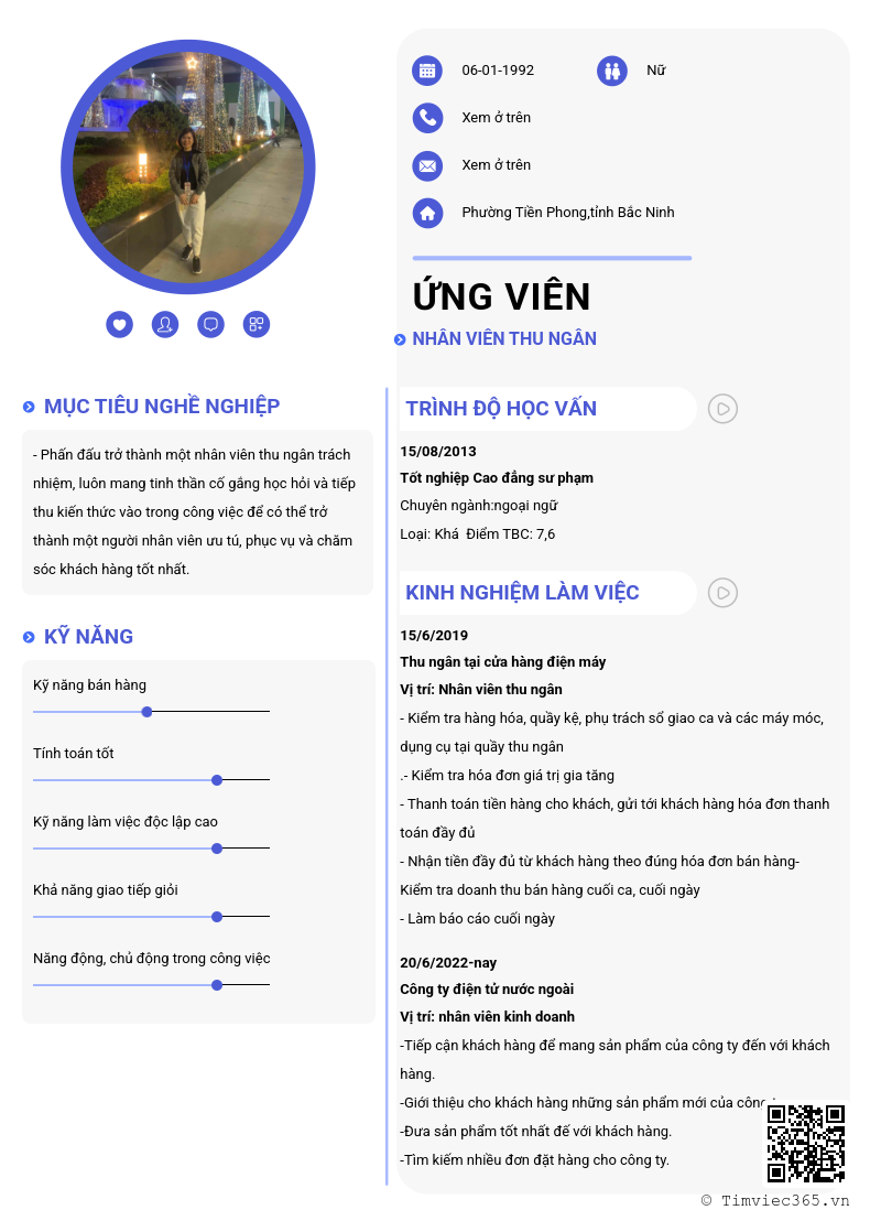 CV ứng viên