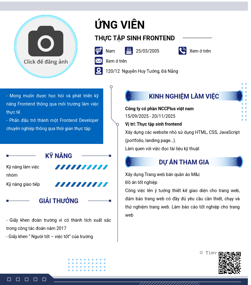 CV ứng viên