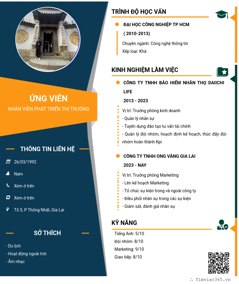 CV ứng viên