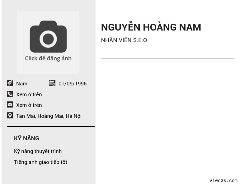 CV ứng viên
