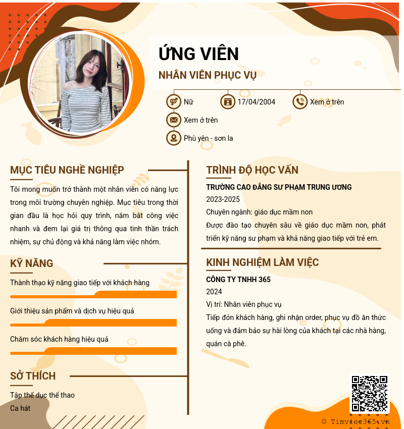 CV ứng viên