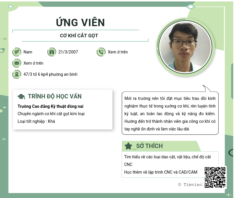CV ứng viên