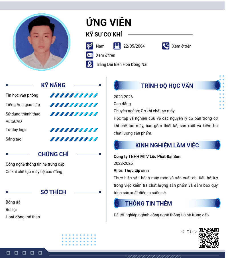 CV ứng viên
