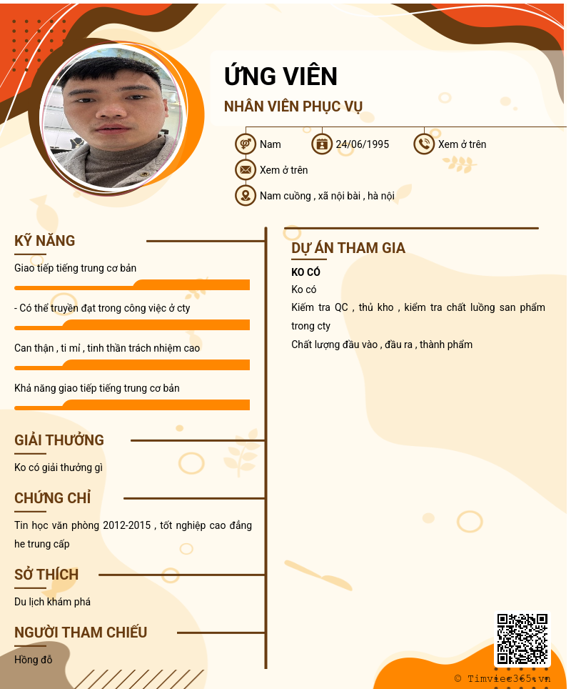 CV ứng viên