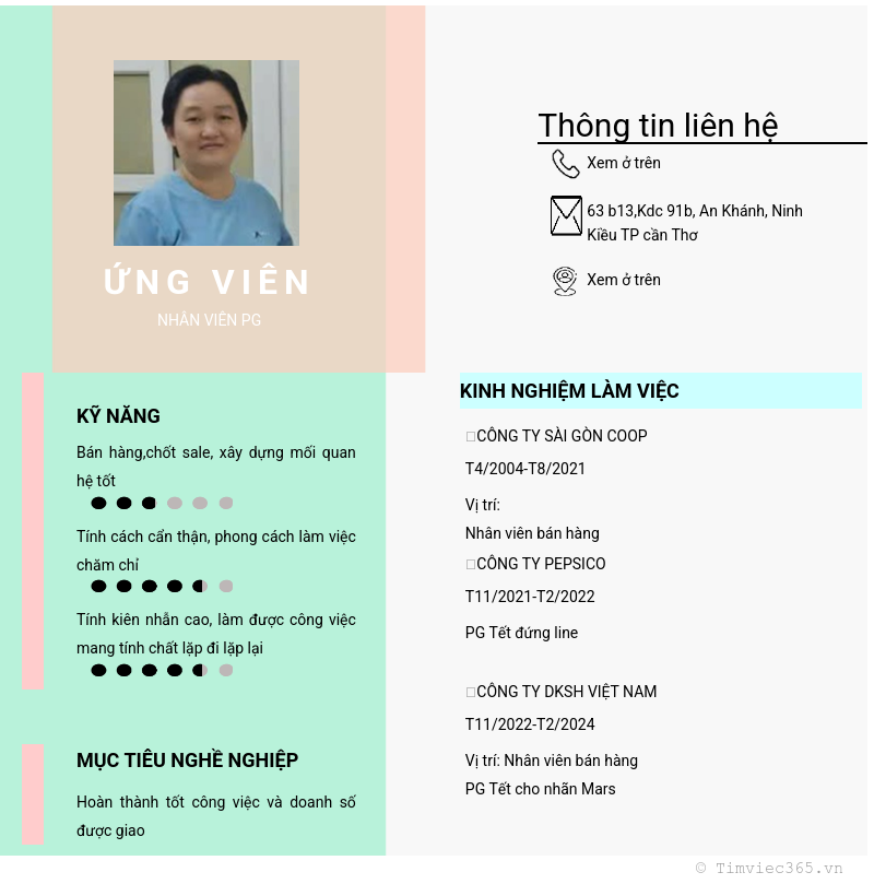 CV ứng viên