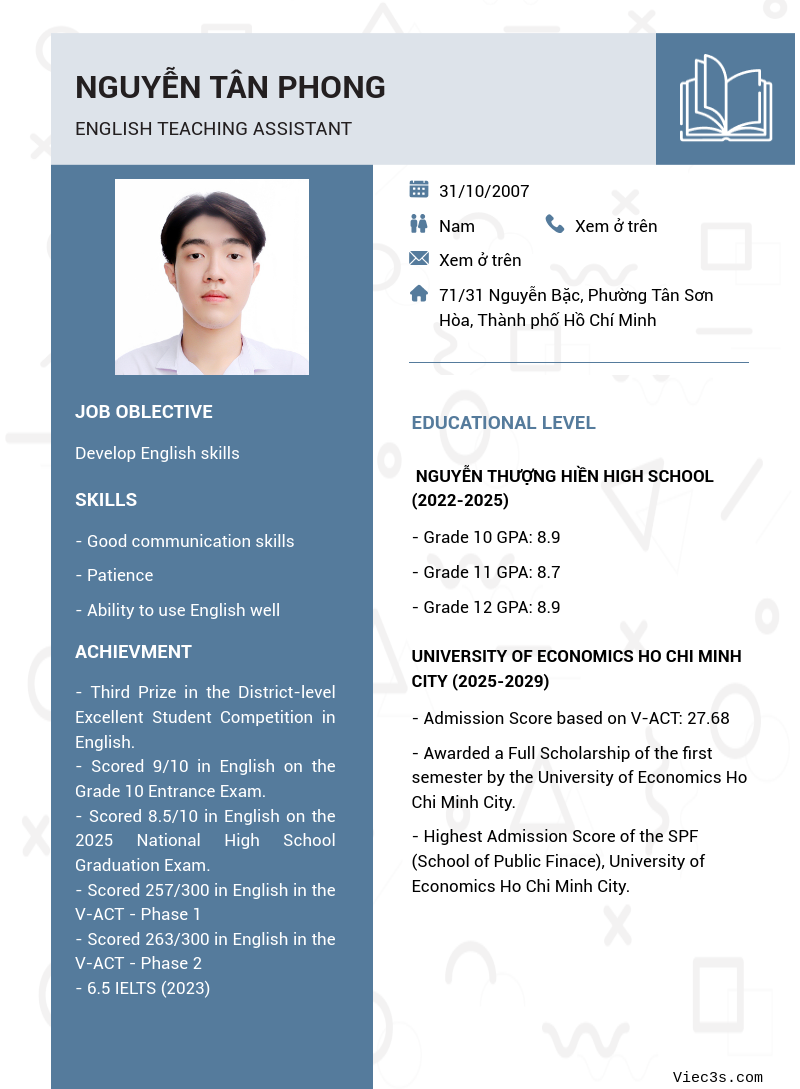 CV ứng viên