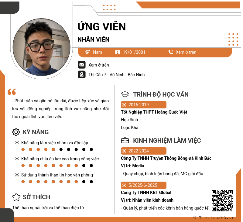 CV ứng viên