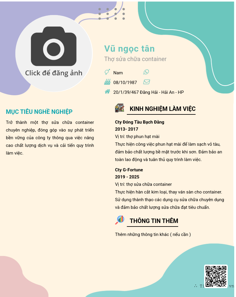 CV ứng viên