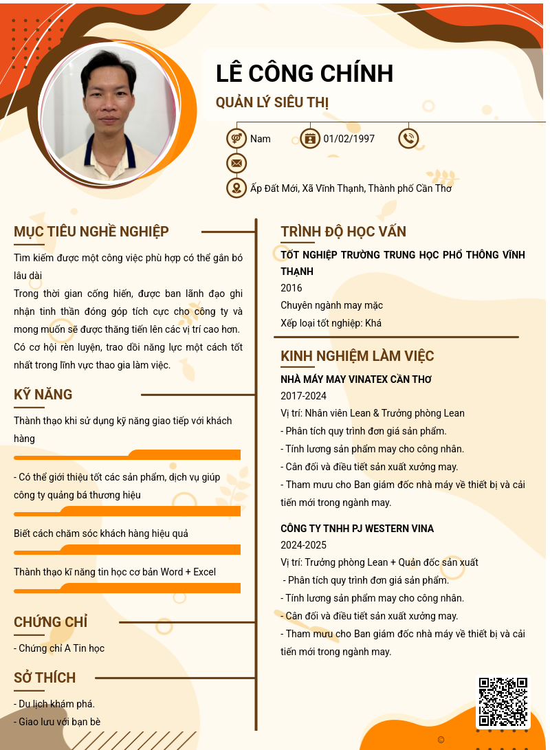 CV ứng viên