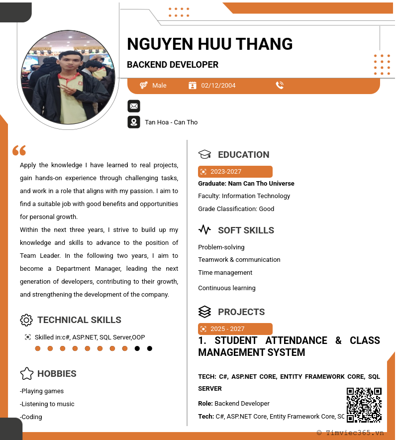 CV ứng viên