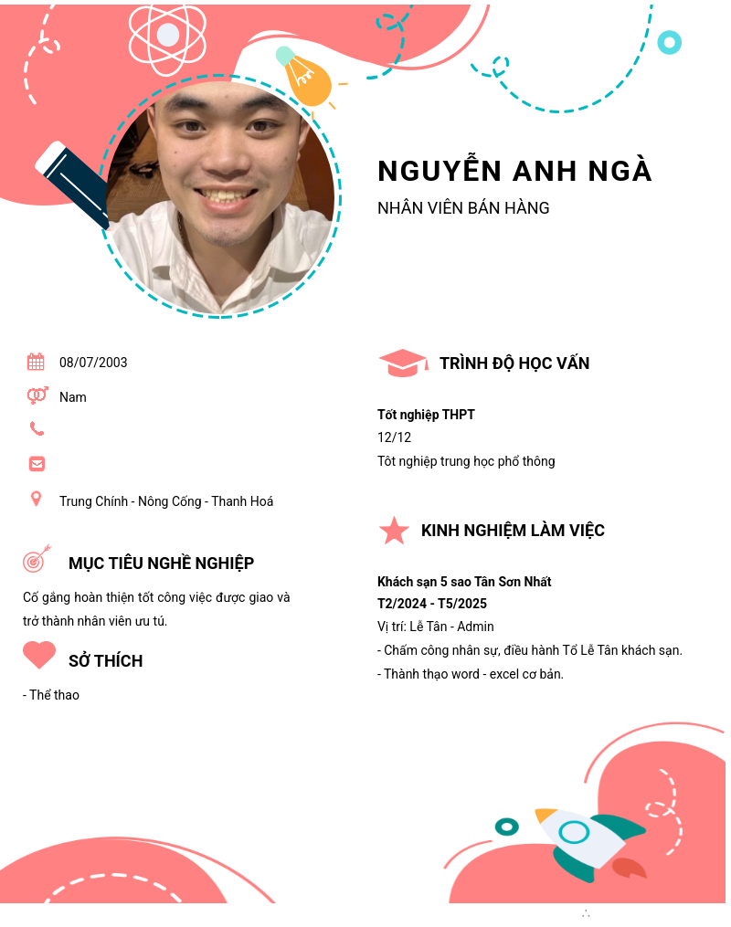 CV ứng viên