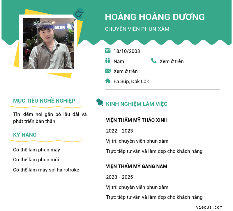 CV ứng viên
