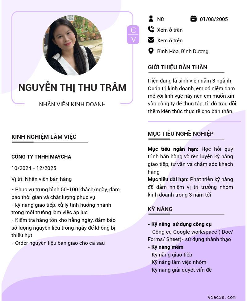 CV ứng viên