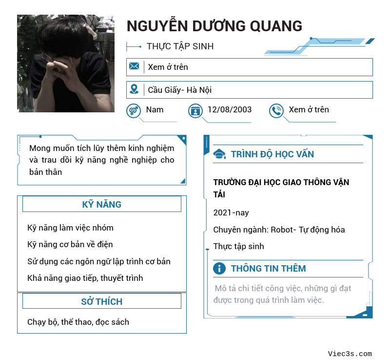 CV ứng viên