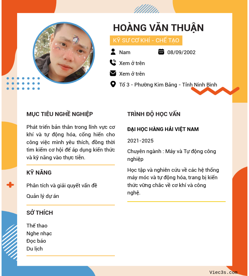 CV ứng viên