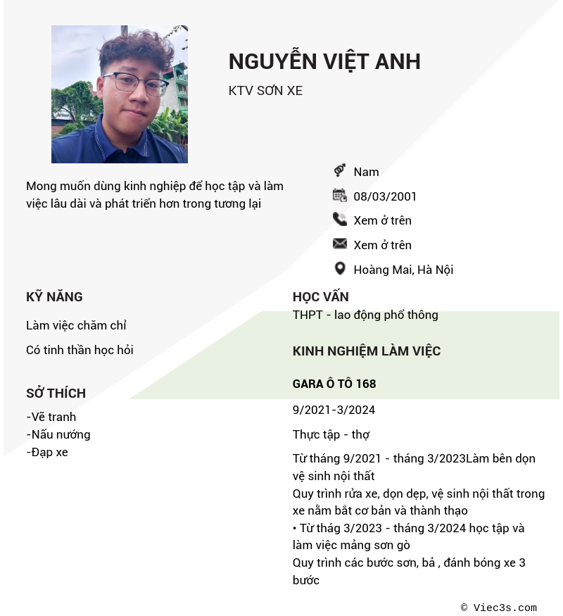 CV ứng viên