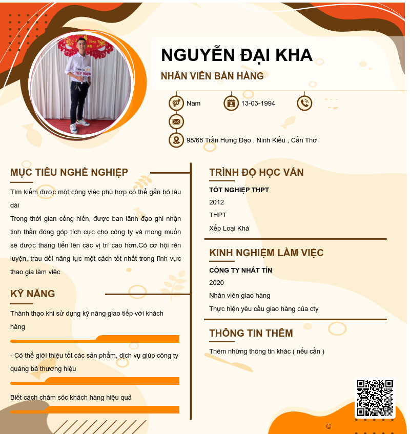 CV ứng viên