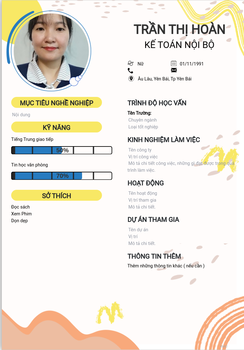 CV ứng viên