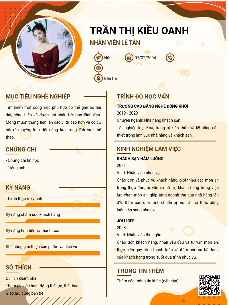 CV ứng viên